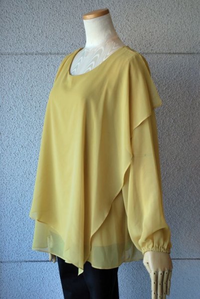 画像2: POTECHINO　カットソーブラウス　★4サイズ再入荷★ (2)