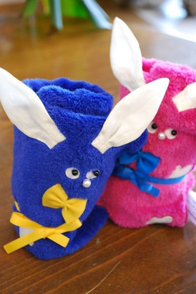 画像2: POTECHINO ラビットハンカチ (2)