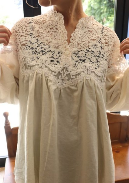 画像8: CAETLA　ブラウス　☆黒再入荷☆ (8)