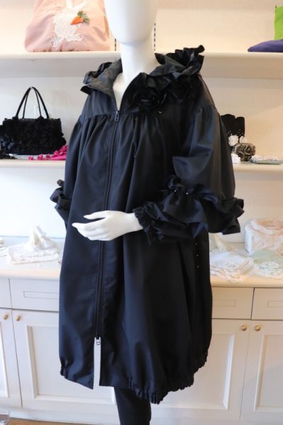 画像11: POTECHINO 　フリルコート☆黒再入荷しました☆ (11)