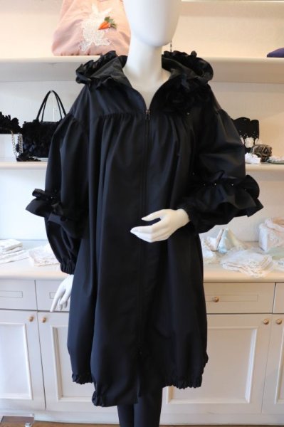 画像10: POTECHINO 　フリルコート☆黒再入荷しました☆ (10)