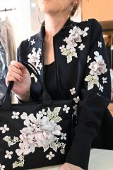 さえら Rain Dance レインダンス お花いっぱいリボンベルトコート