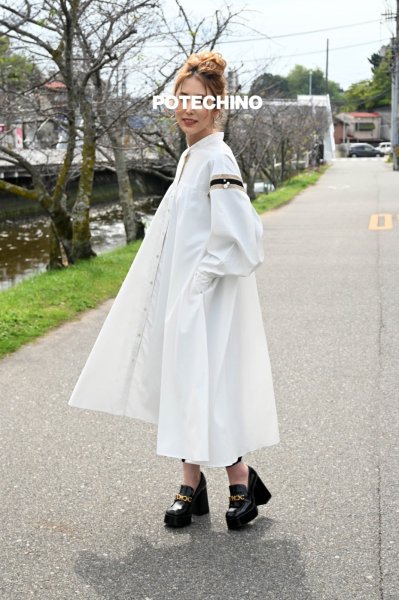 画像3: trictrac  シャツワンピース (3)