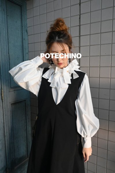 画像2: POTECHINO  ジャンパースカート (2)