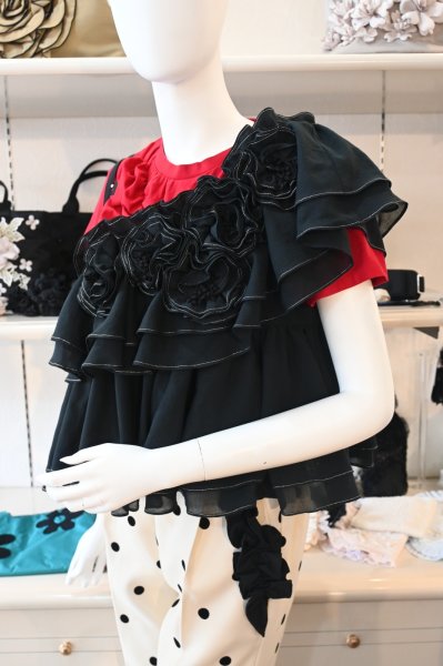 画像2: POTECHINO ステッチフラワービスチェ (2)