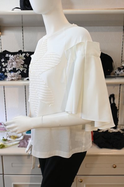 画像4: POTECHINO フラワーカットカットソー (4)