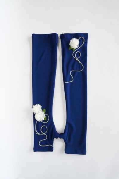 画像3: POTECHINO　アームカバー（ポンポンフラワー）　 (3)