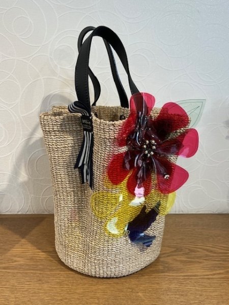 画像1: POTECHINO　花型カゴバッグ (1)
