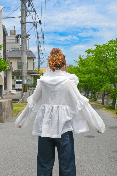 画像7: POTECHINO ガーゼパーカー　☆ブルー再入荷しました☆ (7)