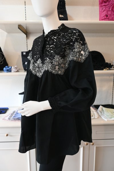 画像3: CAETLA　ブラウス　☆黒再入荷☆ (3)