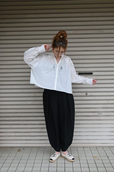 画像4: CAETLA　バンブーリネンフォルム パンツ (4)