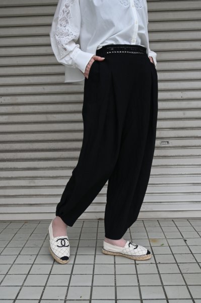 画像1: CAETLA　バンブーリネンフォルム パンツ (1)
