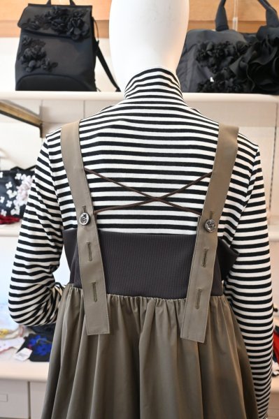 画像7: POTECHINO　タフタジャンパースカート (7)