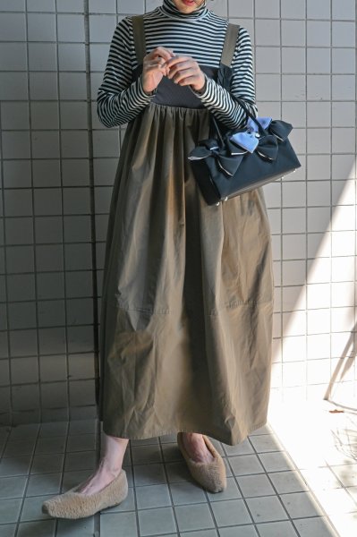 画像9: POTECHINO　タフタジャンパースカート (9)