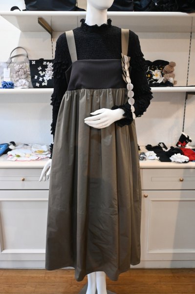 画像2: POTECHINO　タフタジャンパースカート (2)