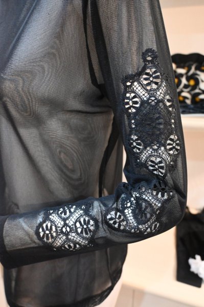 画像4: CAETLA　チュールカットソー (4)