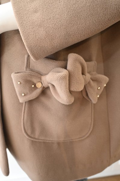 画像6: POTECHINO  リボンコート（縁結び）☆黒入荷しました☆ (6)