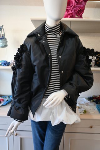 さえら ポテチーノ ナイロンコート お花 ネイビー フード 楽天市場】コート レディース フレアライン フライフロント