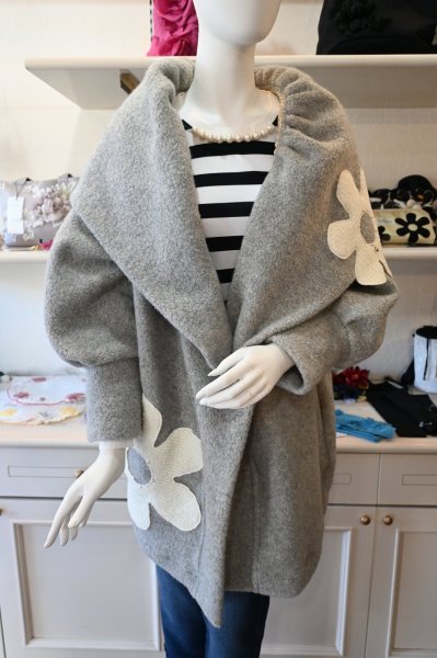 画像6: POTECHINO  プードルコーディガン　☆グレー入荷しました☆ (6)