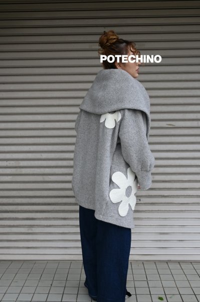 画像3: POTECHINO  プードルコーディガン　☆グレー入荷しました☆ (3)