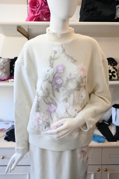 画像2: HISCHRONE  フラワープルオーバー.スカート (2)