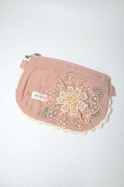 画像1: ANLICO　ポーチ　ピンク (1)