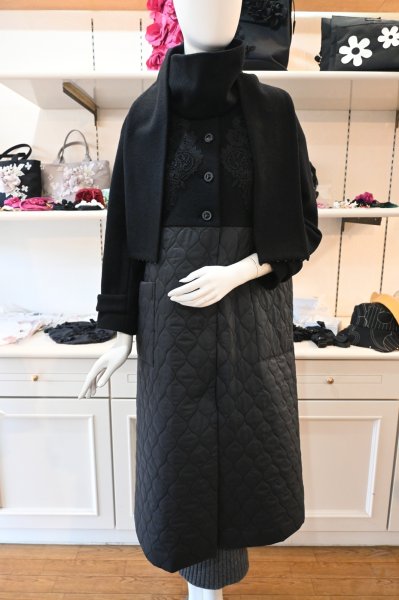 画像1: NAPATA MELLOE　コート（マフラー付き） (1)