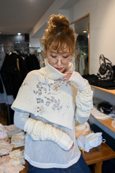 画像7: CAETLA　リブニットネックカバー　 (7)