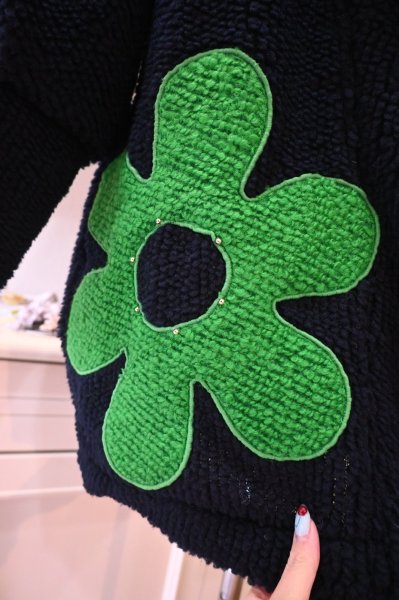 画像3: POTECHINO  プードルコーディガン　☆紺入荷しました☆ (3)