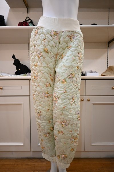 画像1: AKIAKANE　キルトパンツ (1)