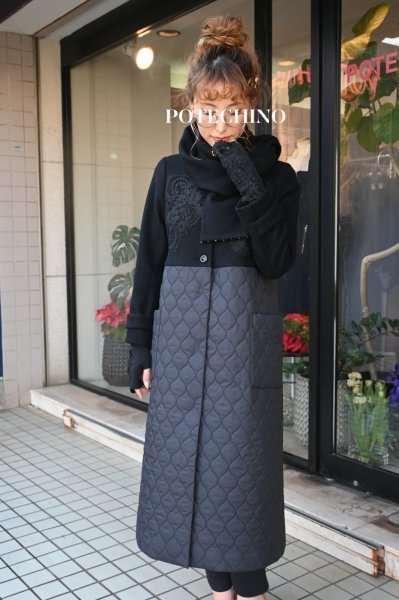 画像2: NAPATA MELLOE　コート（マフラー付き） (2)