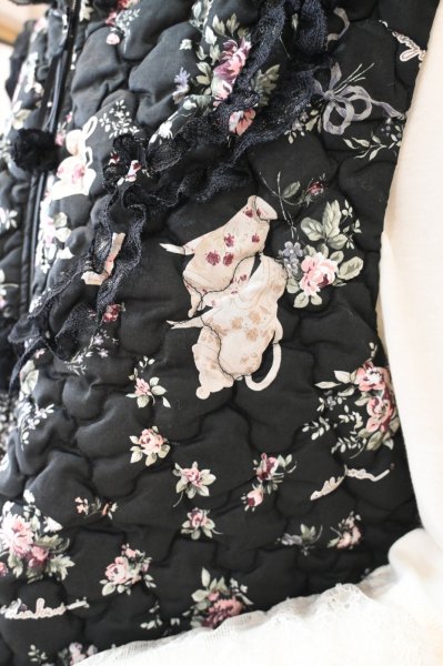 画像8: HISCHRONE　プリントキルトベスト  ☆３サイズ入荷しました☆ (8)