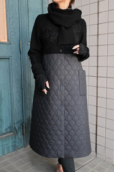 画像1: NAPATA MELLOE　コート（マフラー付き） (1)