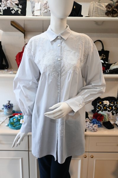 画像1: CAETLA　ロングブラウス　☆再入荷☆ (1)