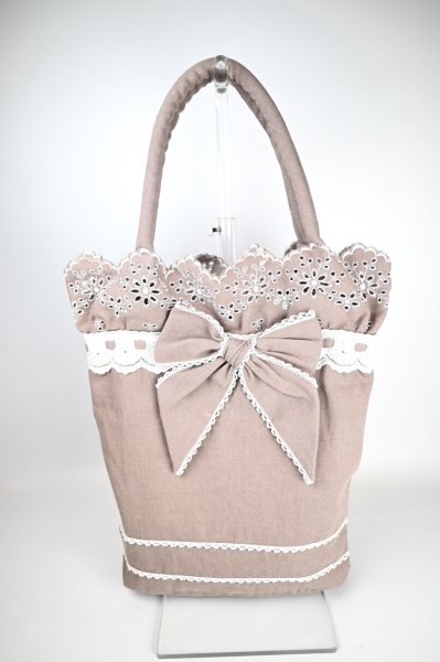 画像2: ANLICO 　リボンバッグ☆ブラウン入荷☆ (2)