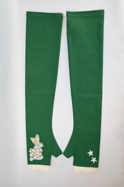 画像2: POTECHINO　アームカバー（ウサギレース） (2)