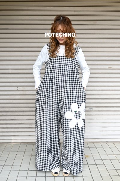 画像2: POTECHINO サロペット(アップルネッタ) (2)