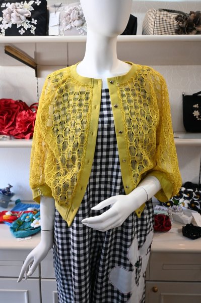 画像2: POTECHINO　レースカーディガン (2)