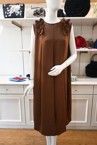 画像1: POTECHINO　フリルワンピース (1)