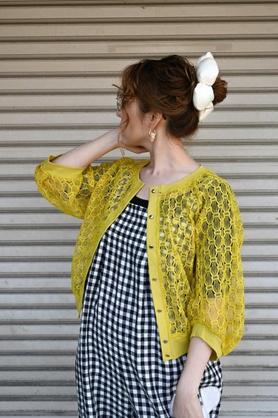 画像6: POTECHINO　レースカーディガン (6)