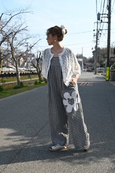 画像1: POTECHINO　レースカーディガン (1)