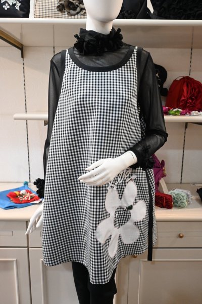 画像1: POTECHINO　エプロンチェック(アップルネッタ)　