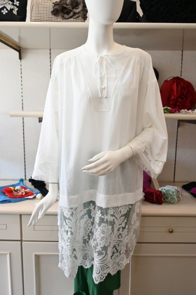 画像1: HISCHRONE　チャーチブラウス (1)