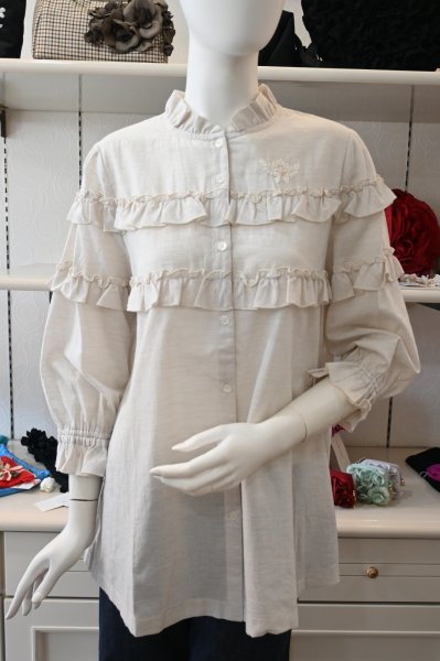 画像1: ANLICO　ブラウス (1)