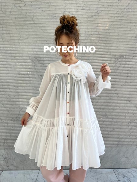 画像4: POTECHINO　チュニックブラウス (4)