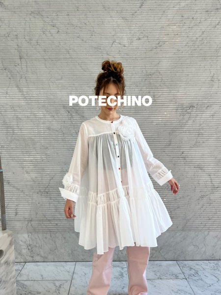 画像2: POTECHINO　チュニックブラウス (2)