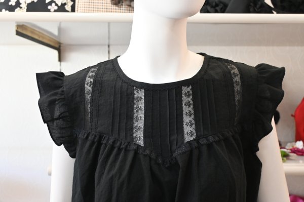 画像4: HISCHRONE　フリルスリーブブラウス　 (4)