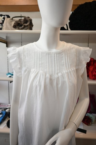 画像3: HISCHRONE　フリルスリーブブラウス　 (3)