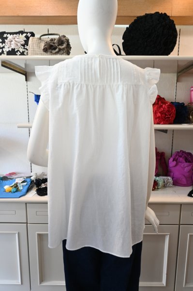 画像7: HISCHRONE　フリルスリーブブラウス　 (7)