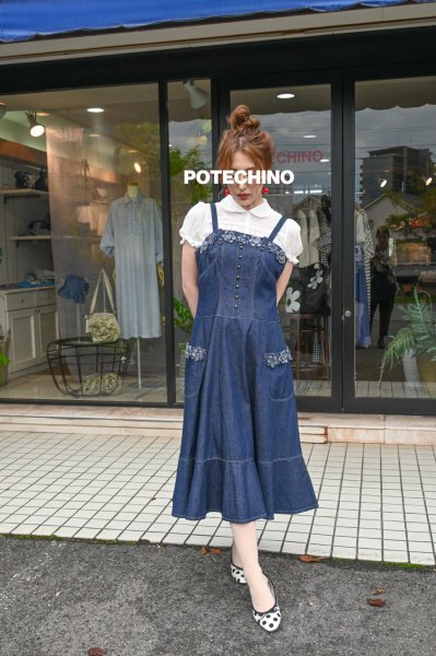 画像1: POTECHINO  ジャンパースカート (1)